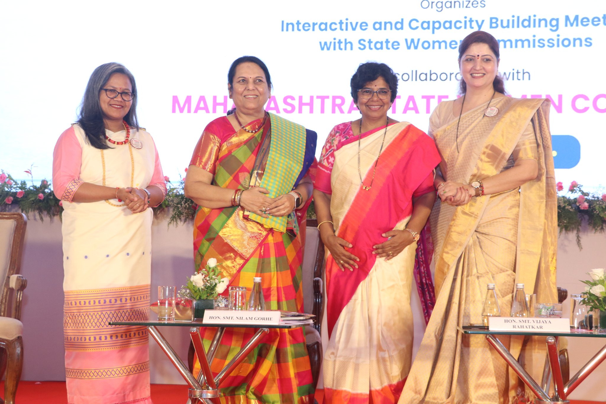 In a session of the “Shakti Samvad” program held in Mumbai, Deputy Chairperson of Maharashtra Legislative Council Dr. Neelam Gorhe discussed the review of the implementation of policies related to women.