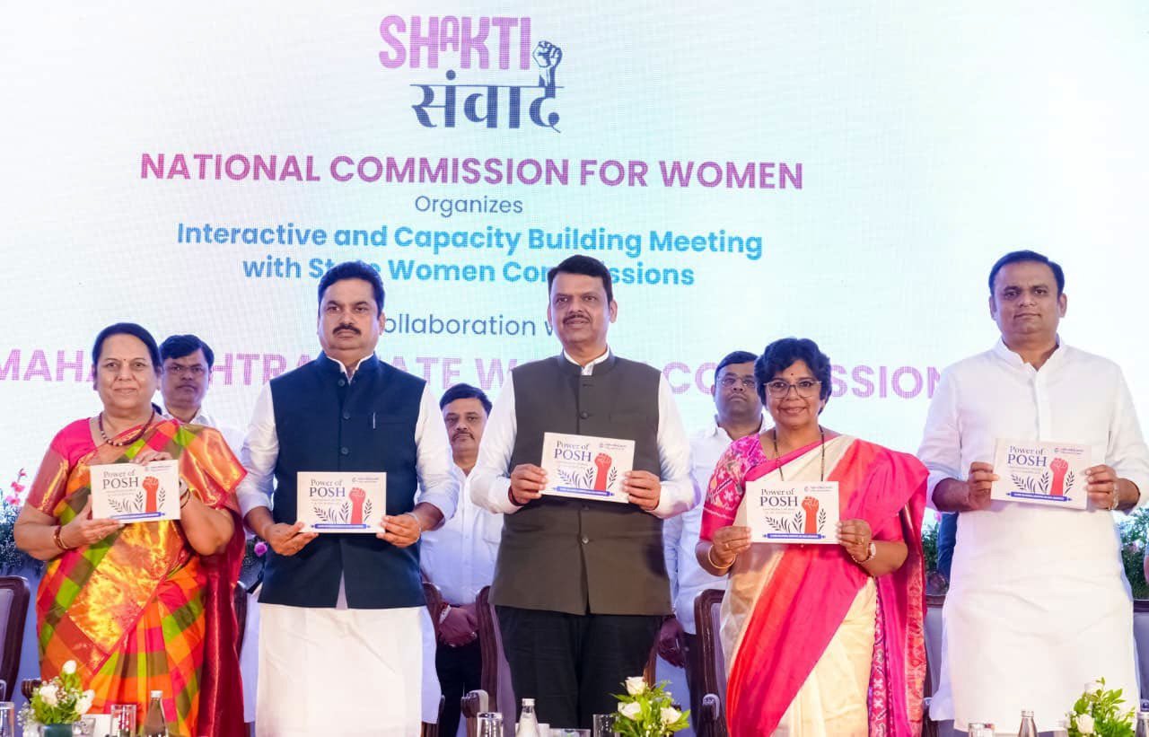 Honourable Chief Minister of Maharashtra, Honorable Shri Devendra Fadnavis ji and other highly respected dignitaries released the booklet “Power of PoSH” published by National Commission for Women in Mumbai.