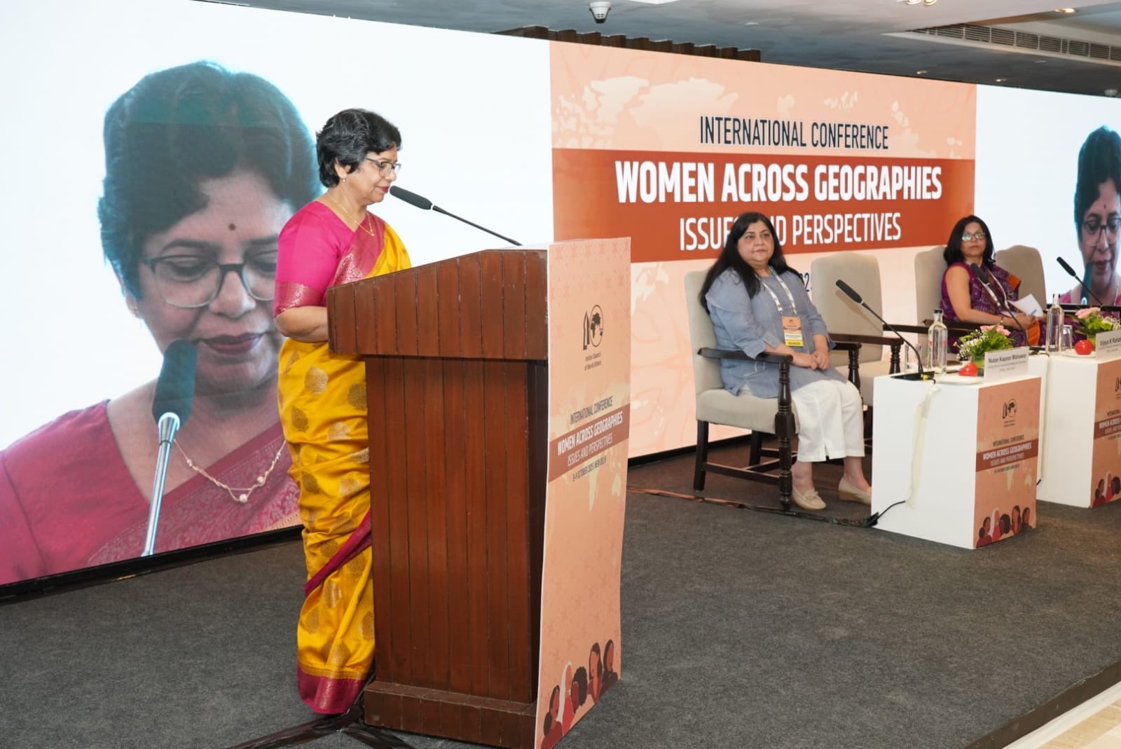 Hon’ble Chairperson, Smt. Vijaya Rahatkar, graced the International Conference on “Women Across Geographies: Issues and Perspectives” organised by the Indian Council of World Affairs, New Delhi, as the Chief Guest.